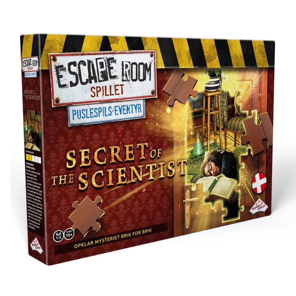 Escape Room Puslepil, Secret of the Scientist (Danish version)