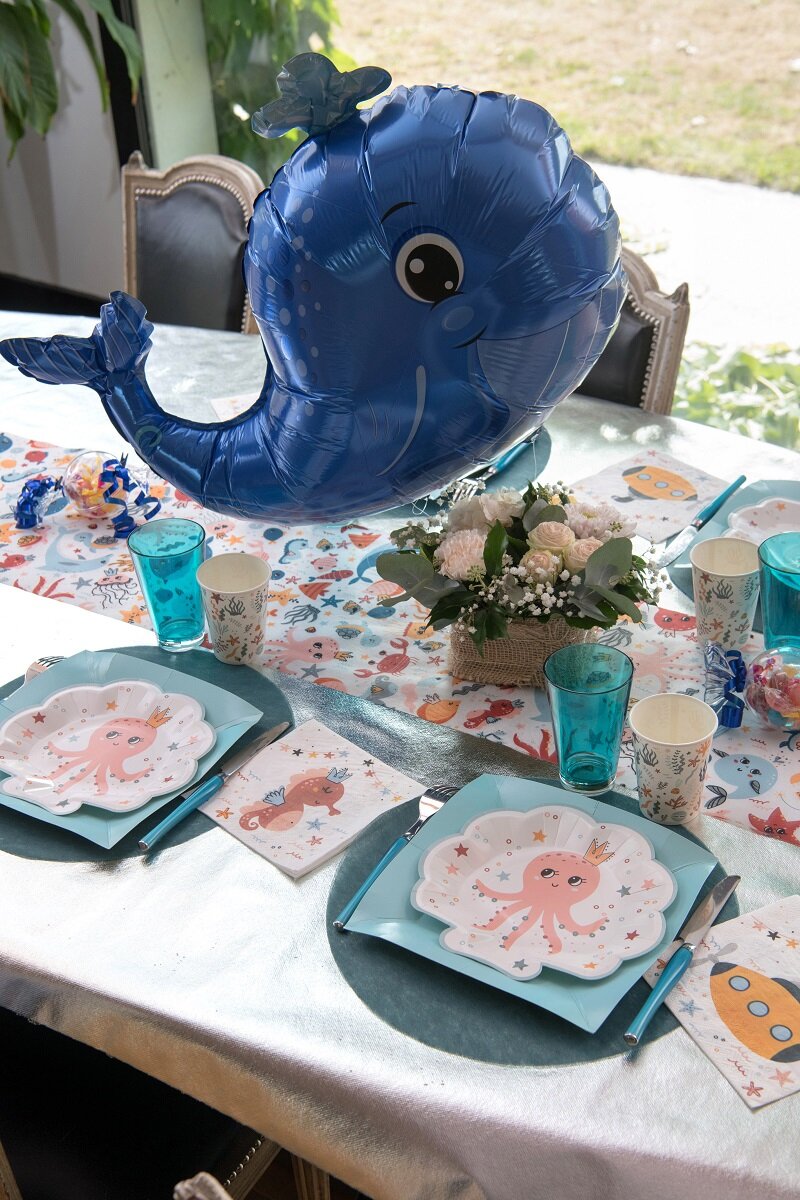 Folieballon Blåhval 69 cm