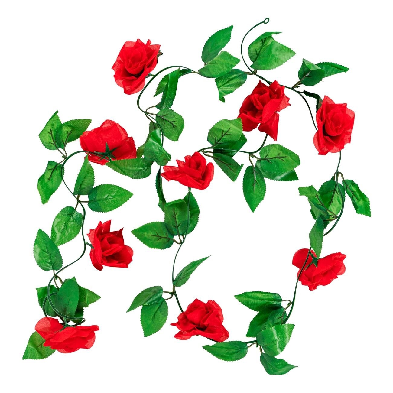 Blomsterguirlande - Røde roser 2 meter