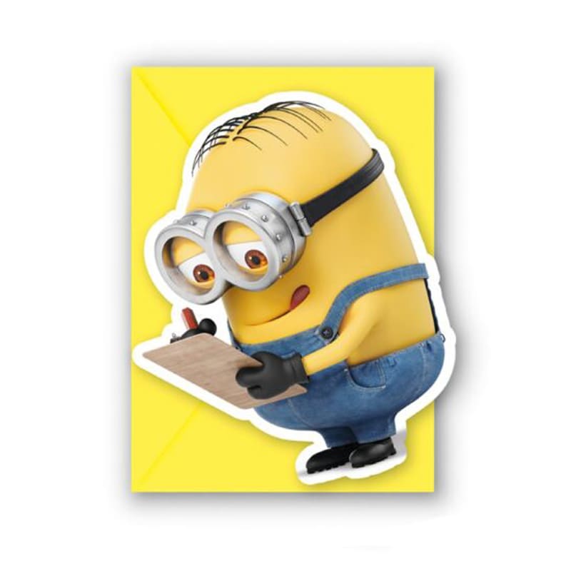 Minions - Invitationer med konvolutter 6 stk