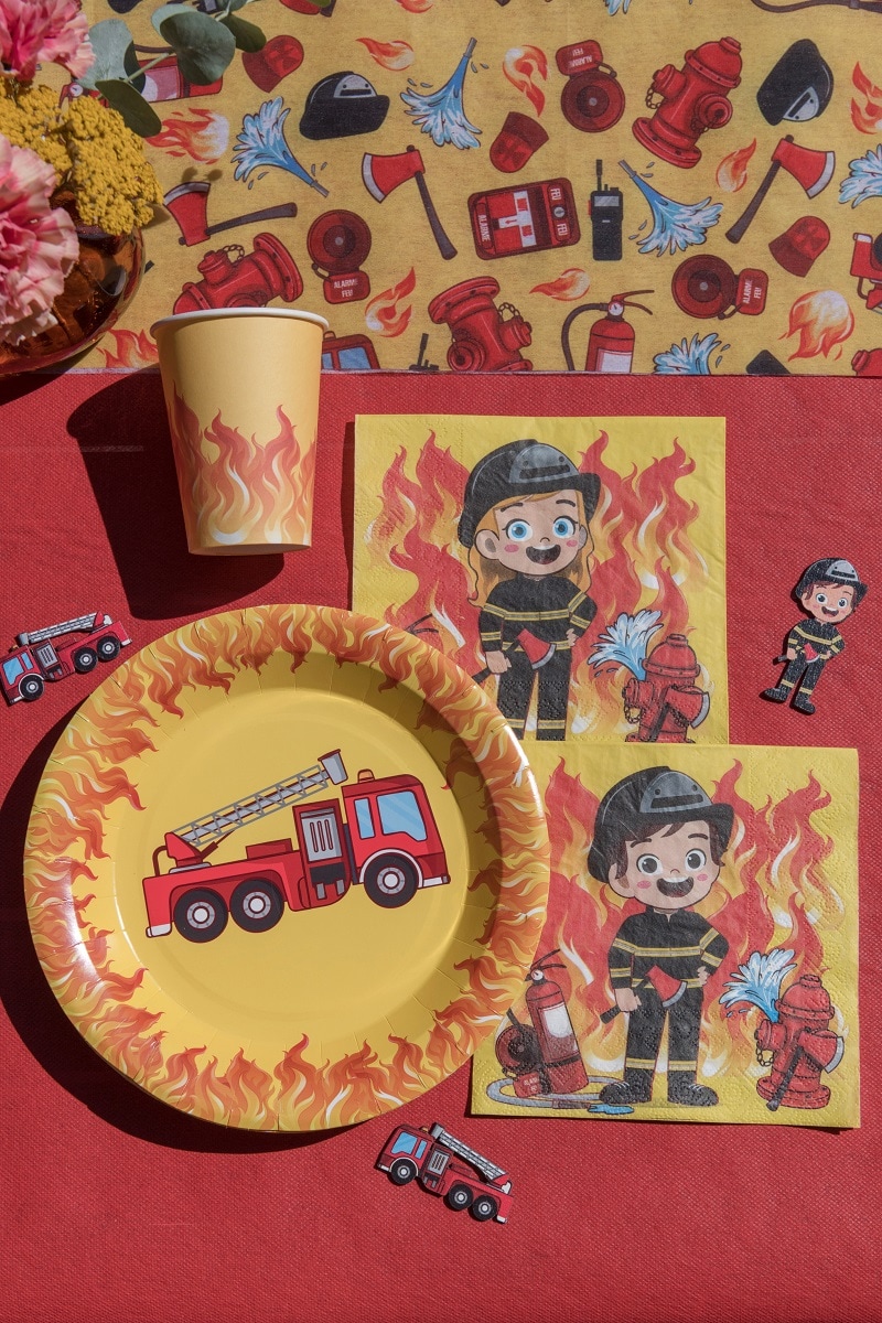 Brandbil Tallerkener 10 stk