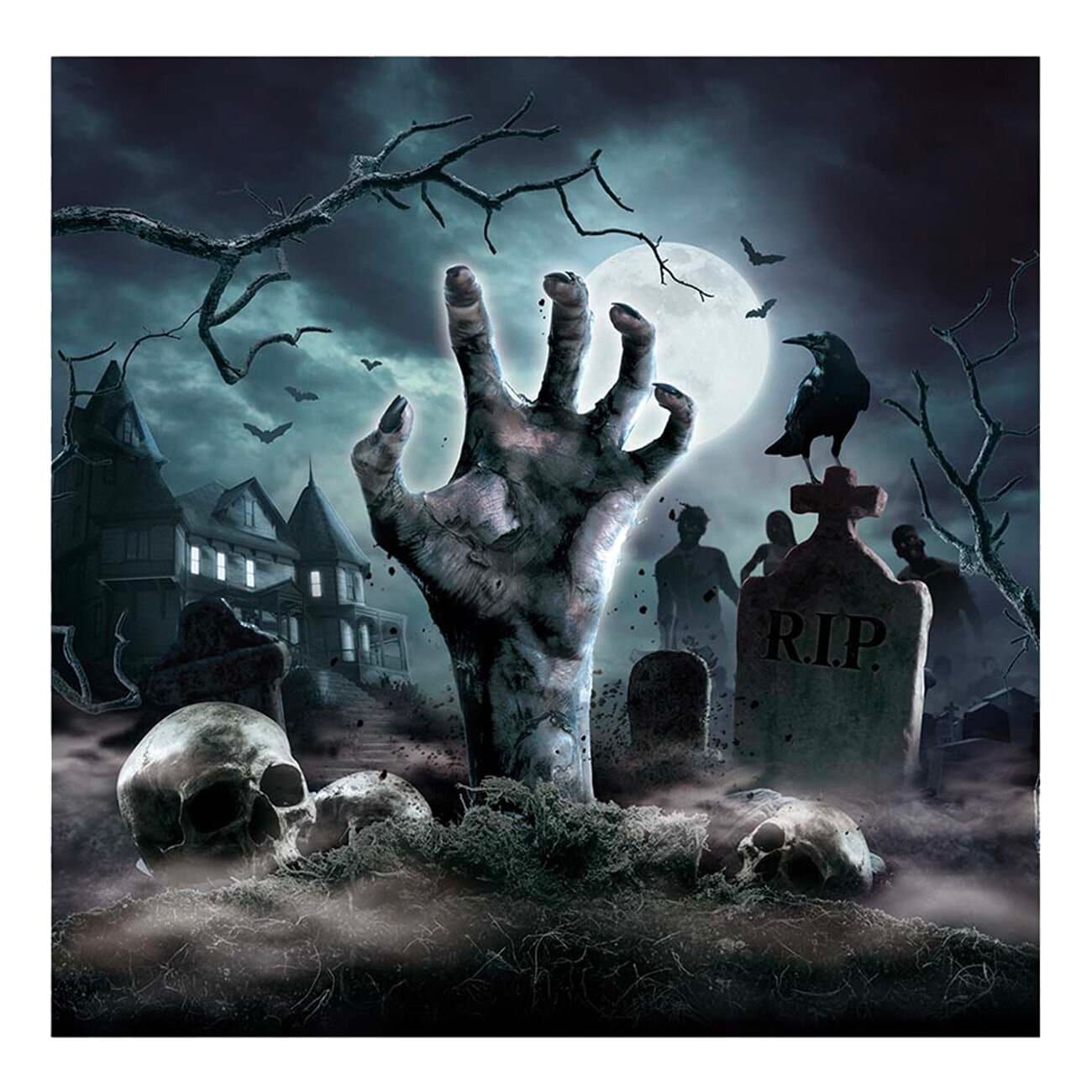 Halloween Cementary - Servietter 12 stk