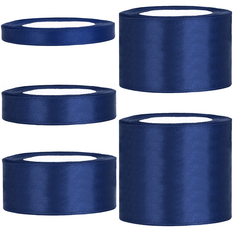 Satinbånd, Marinblå 25 meter