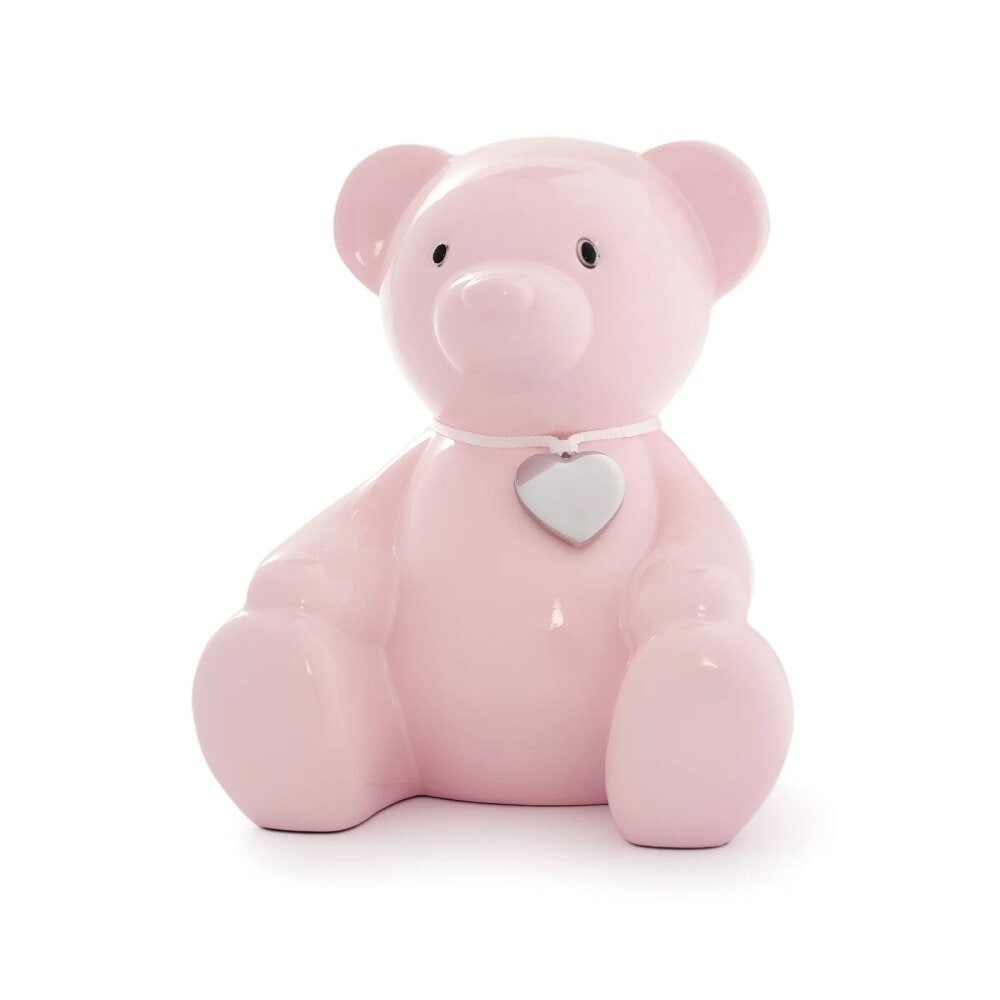 Sparebøsse Lyserød Bamse