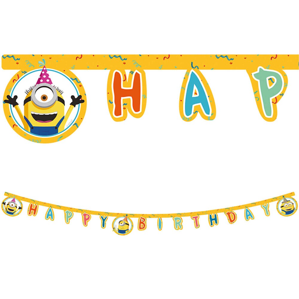 Minions Guirlande Happy Birthday