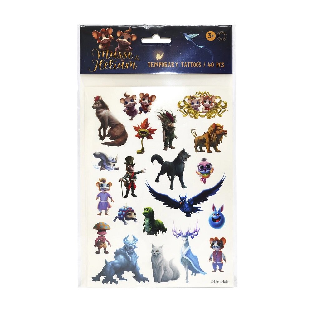 Musse & Helium - Børnetatoveringer 40 stk