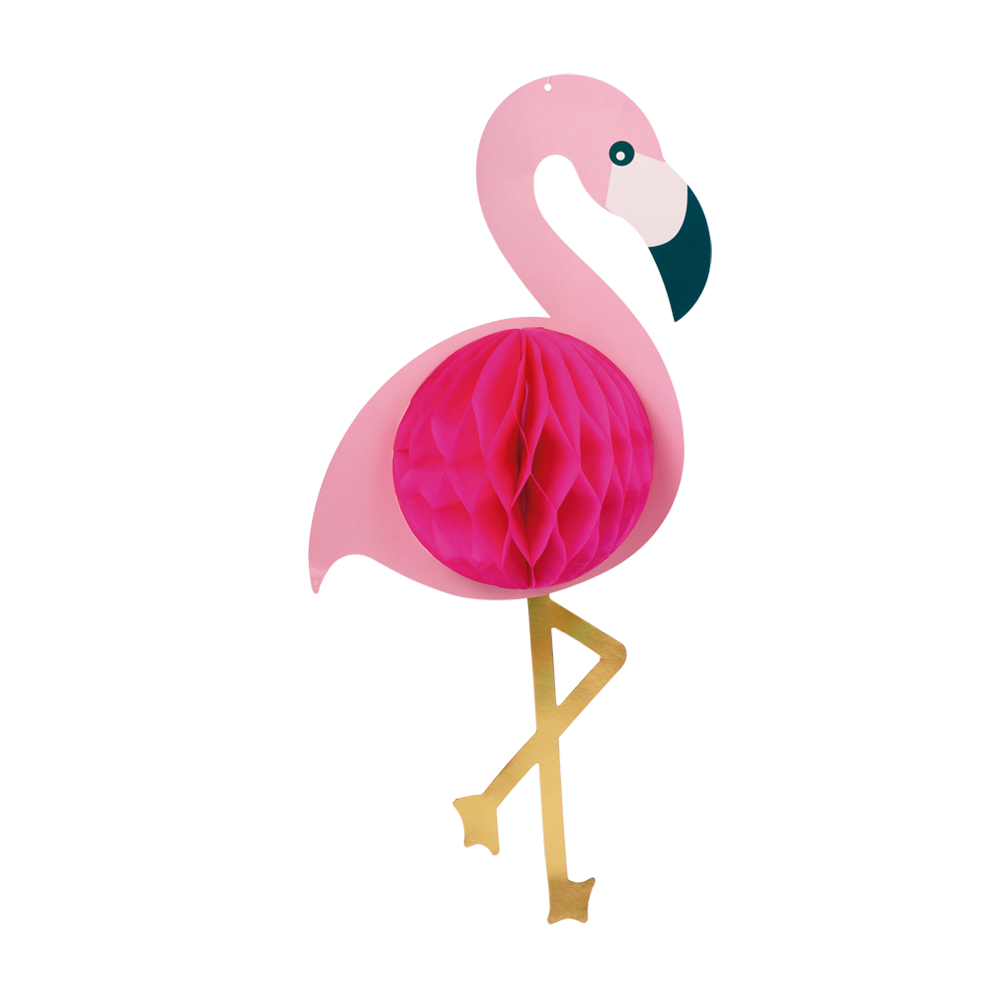 Hængende Flamingo Honeycomb 52 cm