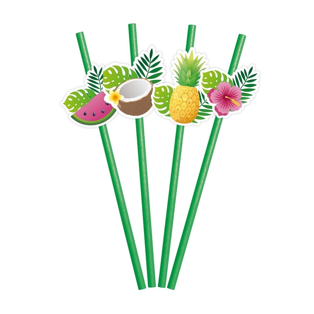 Papsugerør Tropiske frugter 6 stk