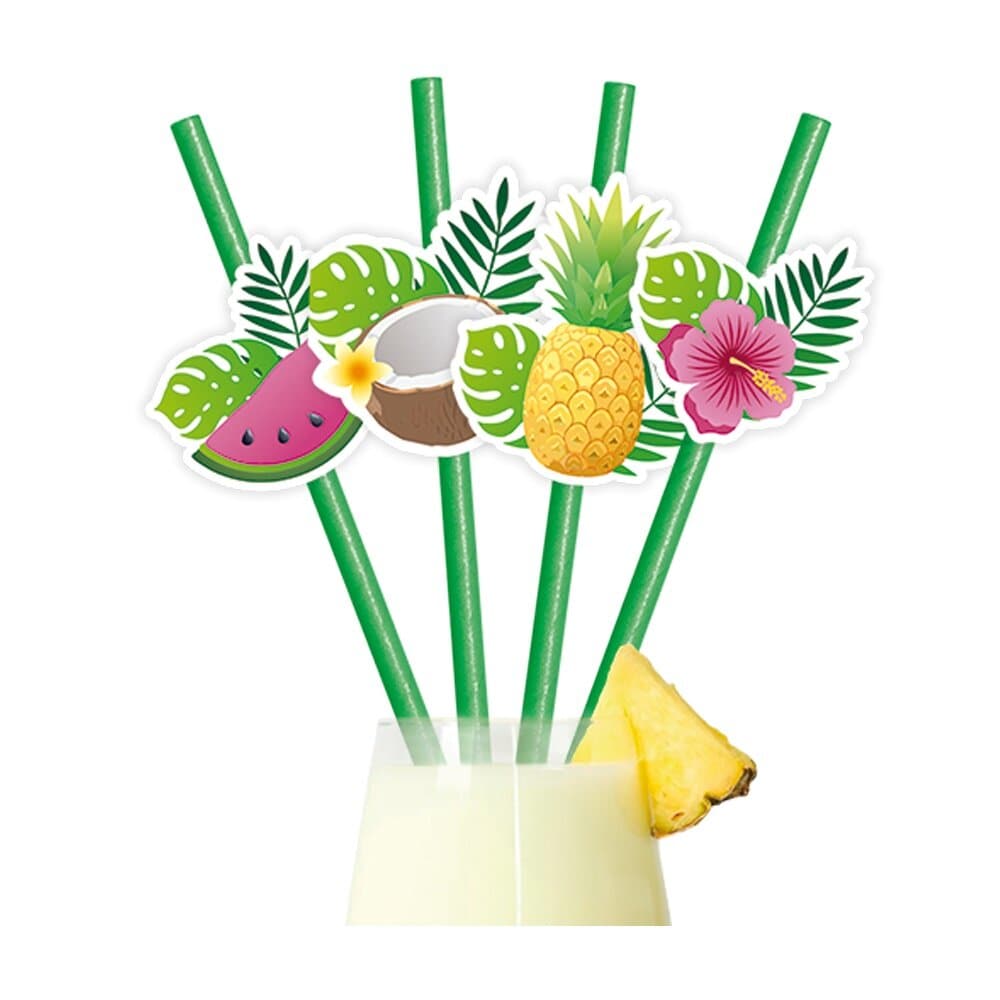 Papsugerør Tropiske frugter 6 stk