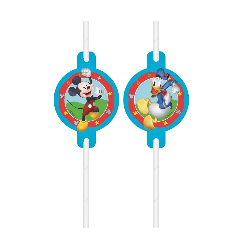 Mickey Mouse - Papsugerør 4 stk