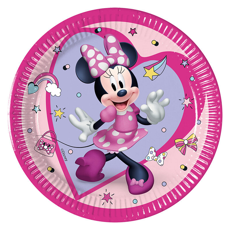 Minnie Mouse - Tallerkner 20 cm 8 stk