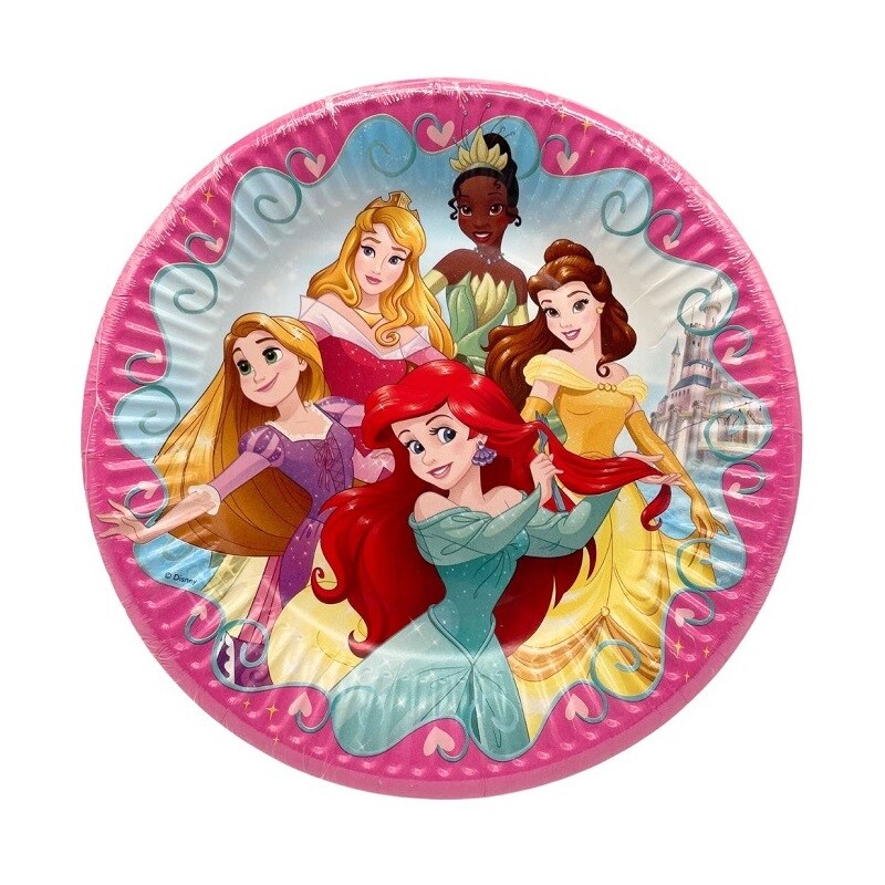 Disney Prinsesser - Tallerkner 20 cm 8 stk