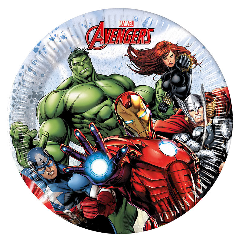 Avengers - Tallerkner 20 cm 8 stk