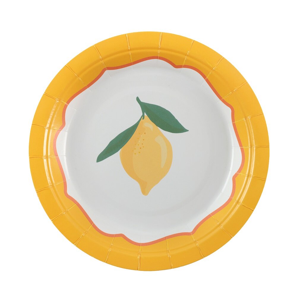 Tallerkner med Citroner 6 stk