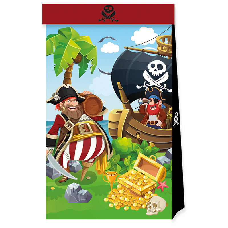 Pirates Island - Slikposer i papir 4 stk