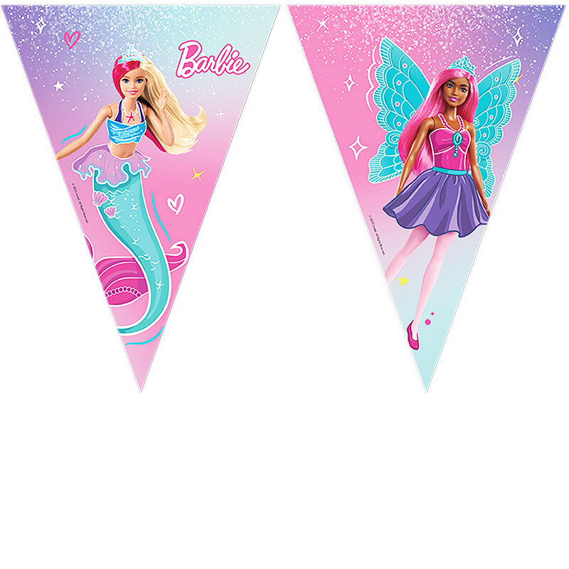Barbie - Flagguirlande 230 cm