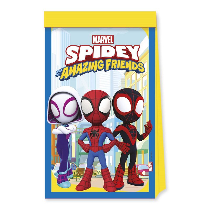 Spidey And His Amazing Friends - Slikposer i papir 4 stk