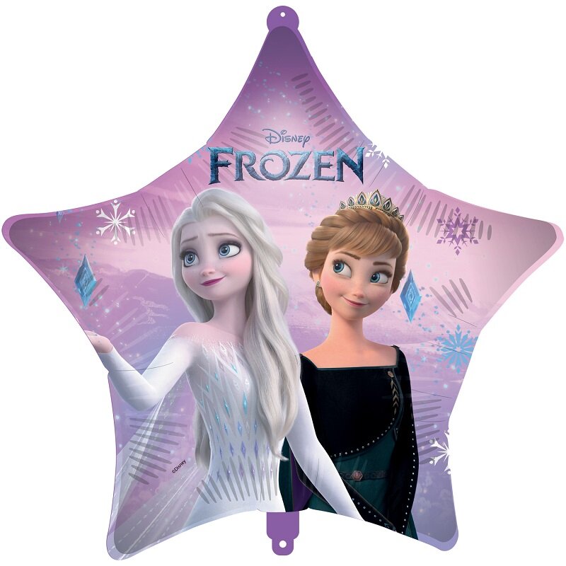Disney Frozen - Stjerneformet Folieballon med ballonvægt