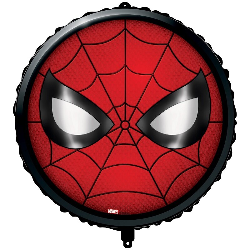 Spiderman - Face Folieballon med ballonvægt 46 cm