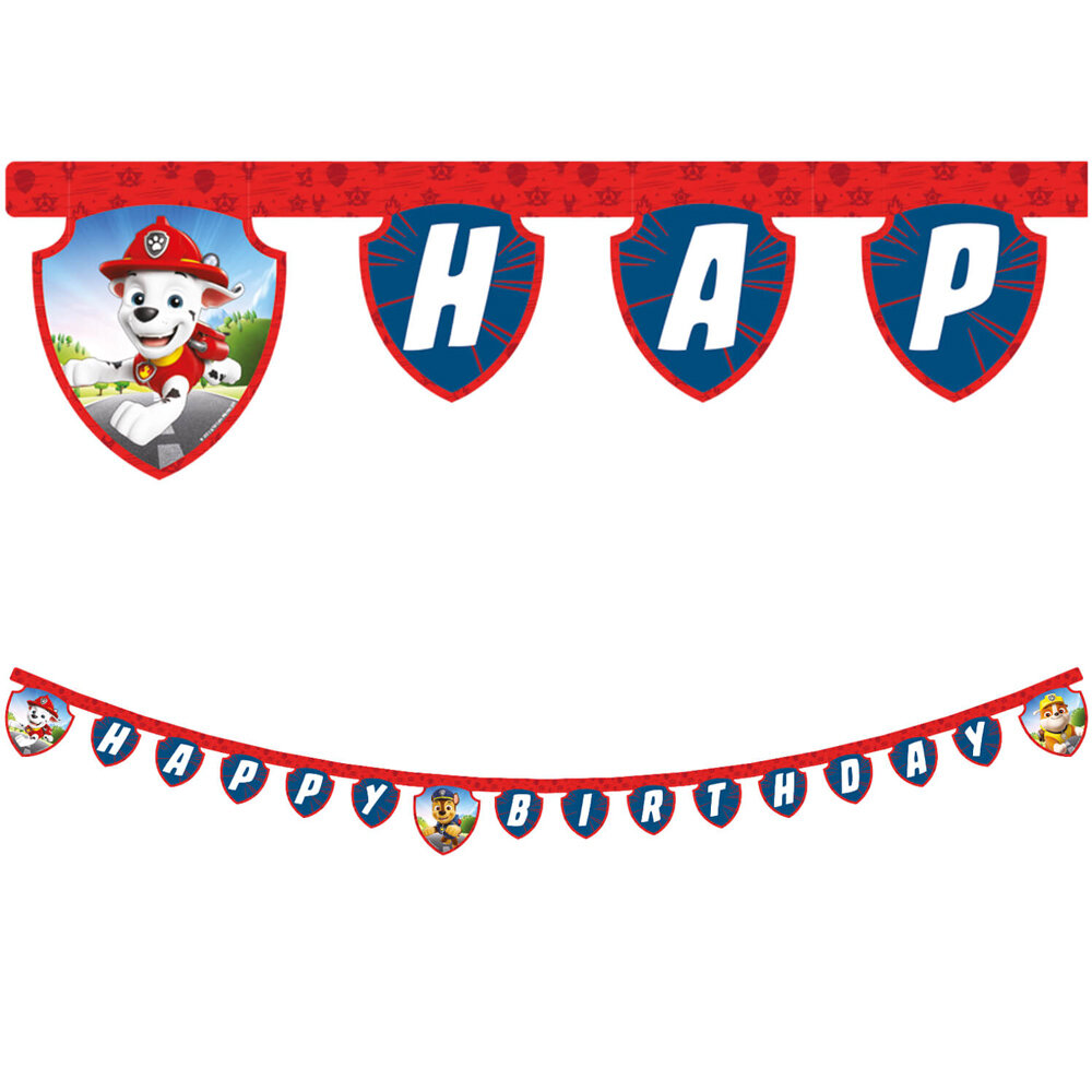 Paw Patrol Guirlande Happy Birthday