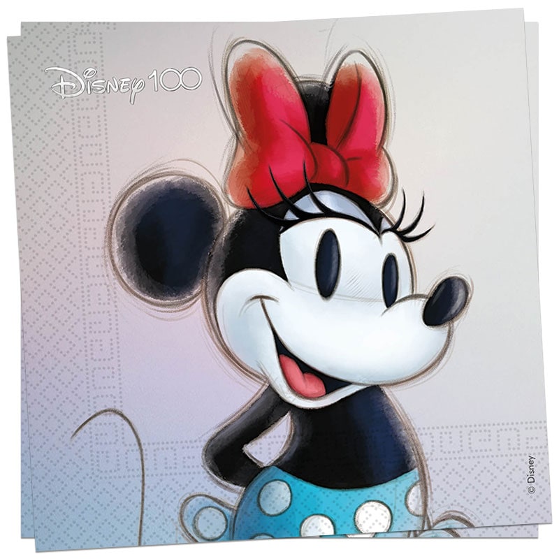 Disney 100 års jubilæum - Servietter Minnie 20 stk