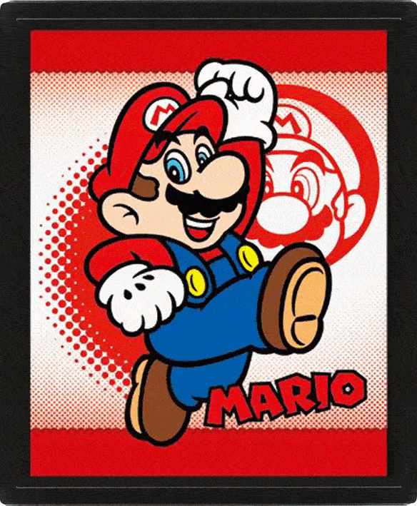 Super Mario, 3D Canvas-tavle Mario & Yoshi