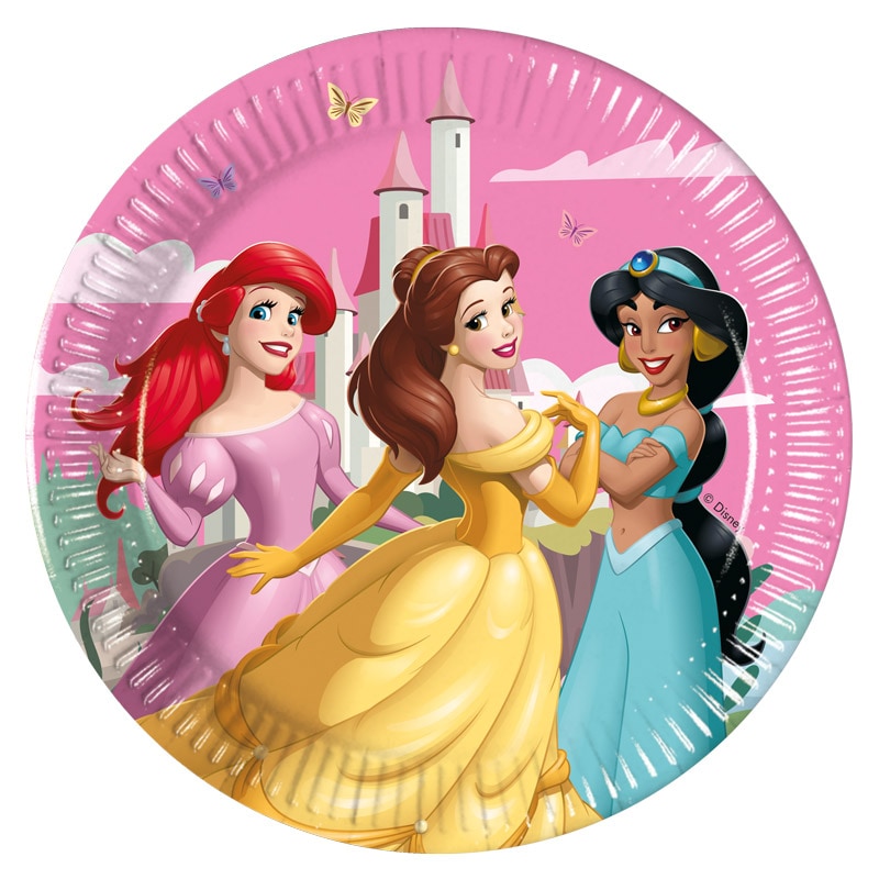 Disney Prinsesser - Tallerkener 19,5 cm 8 stk