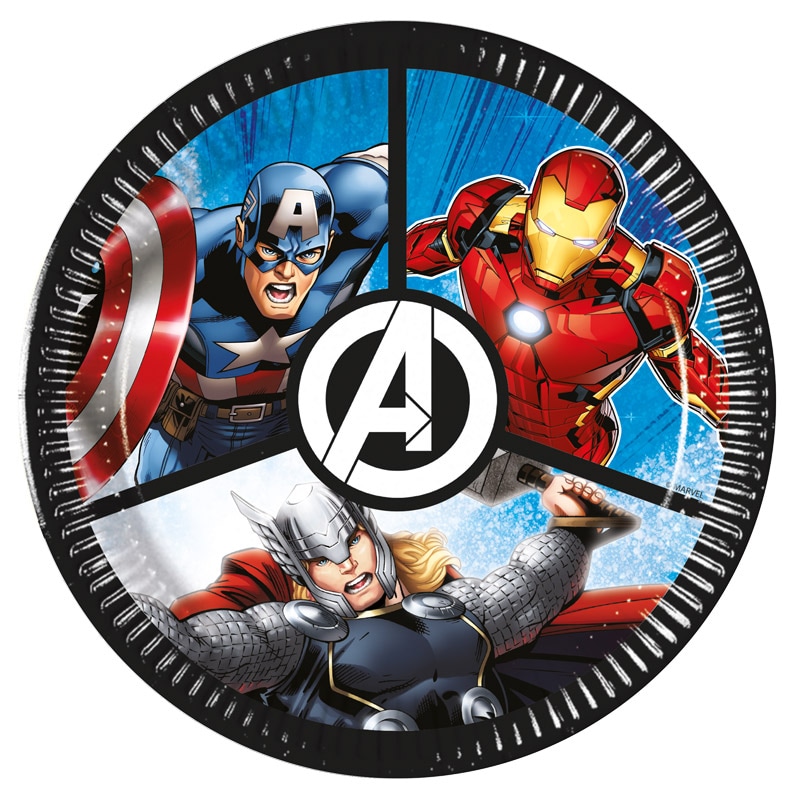 Avengers - Tallerkener 19,5 cm 8 stk