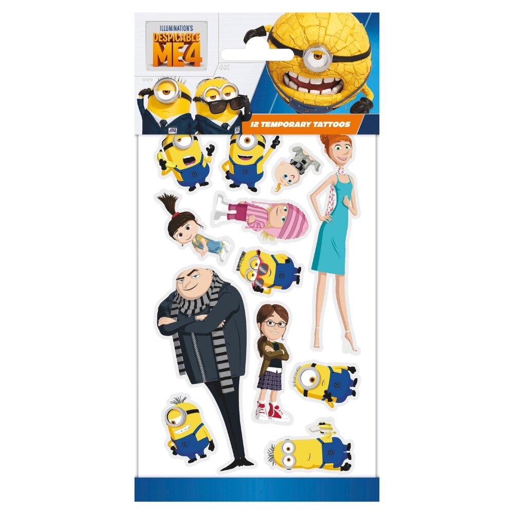 Minions Tatoveringer 12 stk