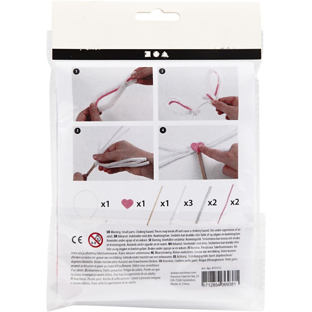 Pyntesæt - Hårbøjle med kaninører