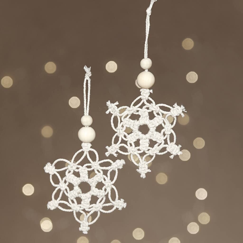 Julehobby Makramé Snefnug