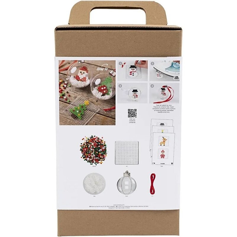 DIY Hobbykit - Juletræskugler Perleplader