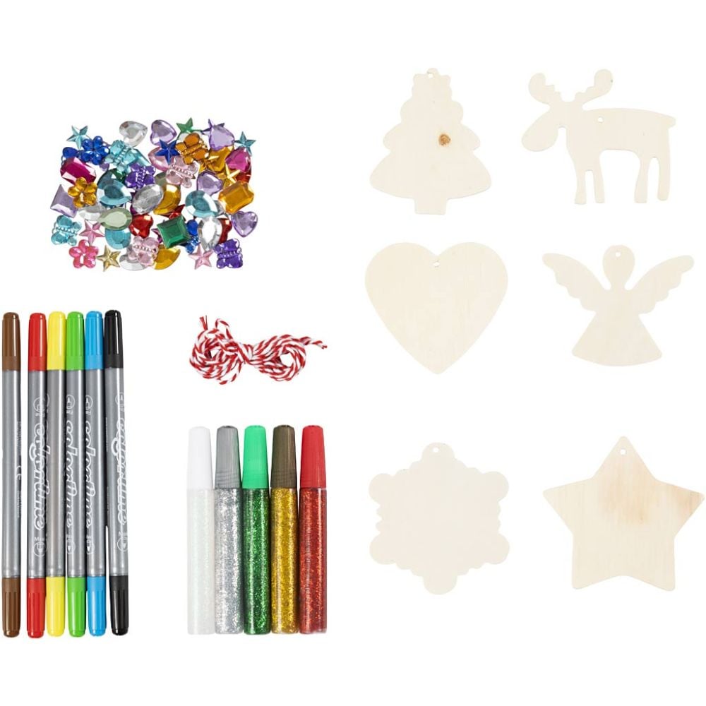 DIY Hobbykit - Hængende julepynt