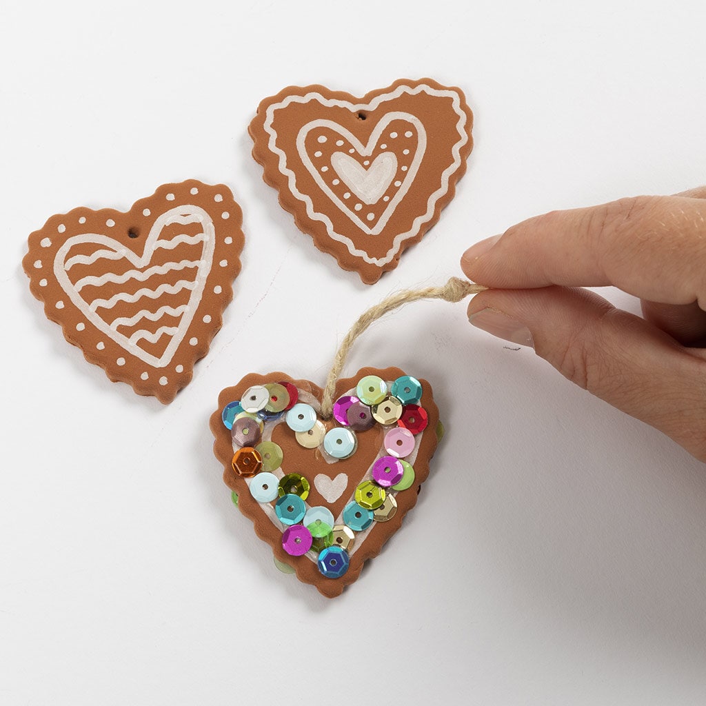 Julehobby - Silk Clay, Hjerter & Peberkagemænd