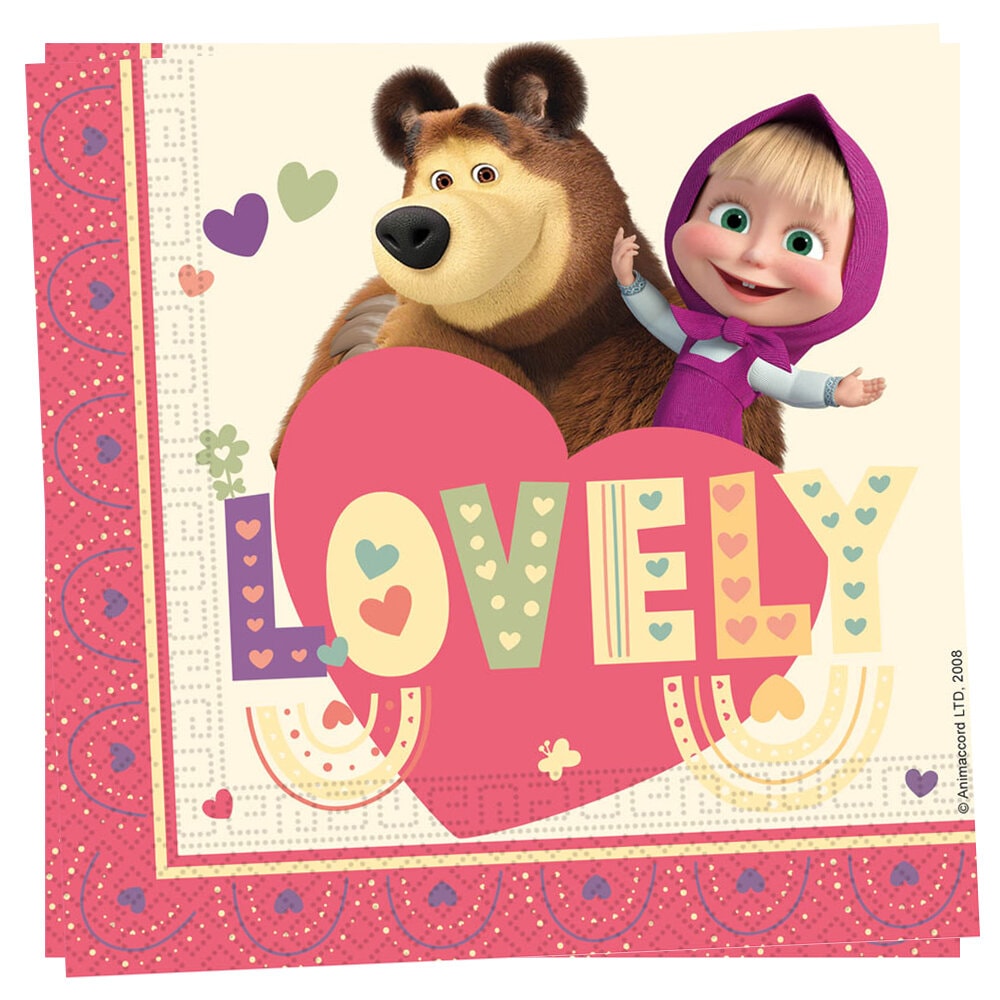 Masha and the Bear - Servietter 20 stk