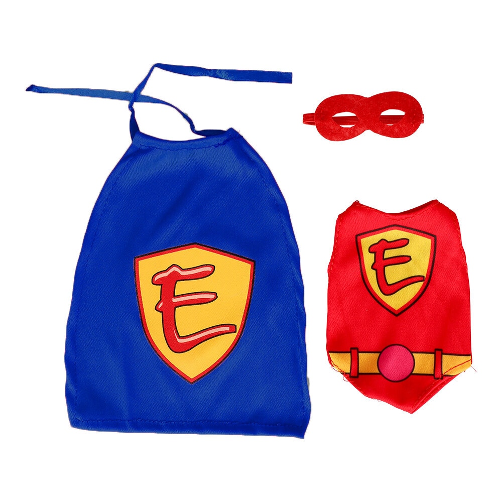 Superheltekostume til nissedukke 30 cm