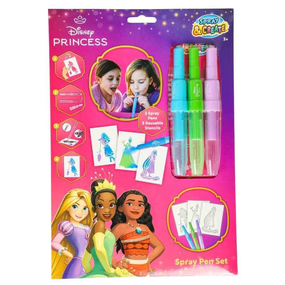 Disney Prinsesse Spraypenne og skabeloner