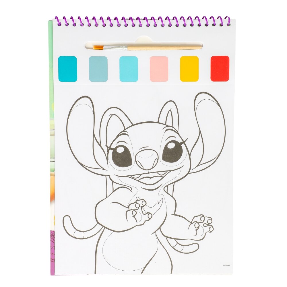 Stitch Malebog med vandfarver
