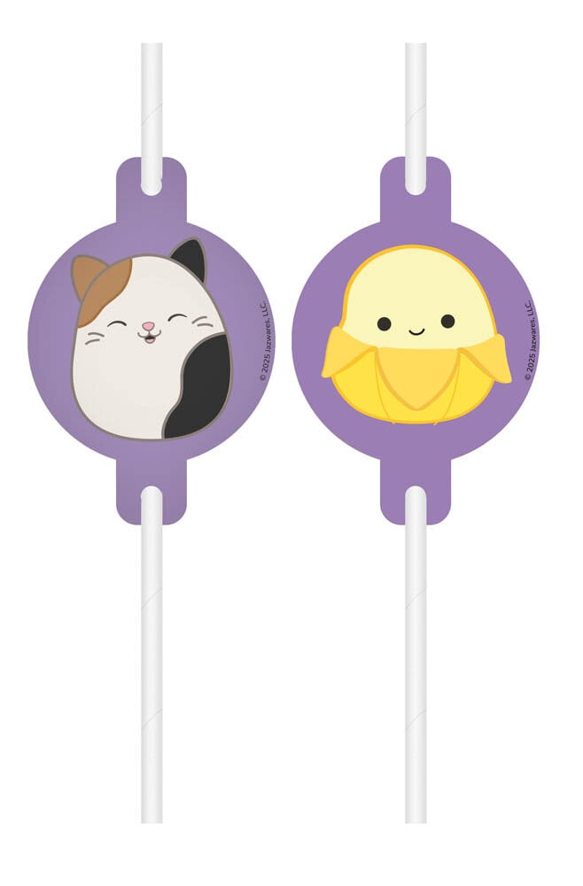 Squishmallows - Papsugerør 4 stk