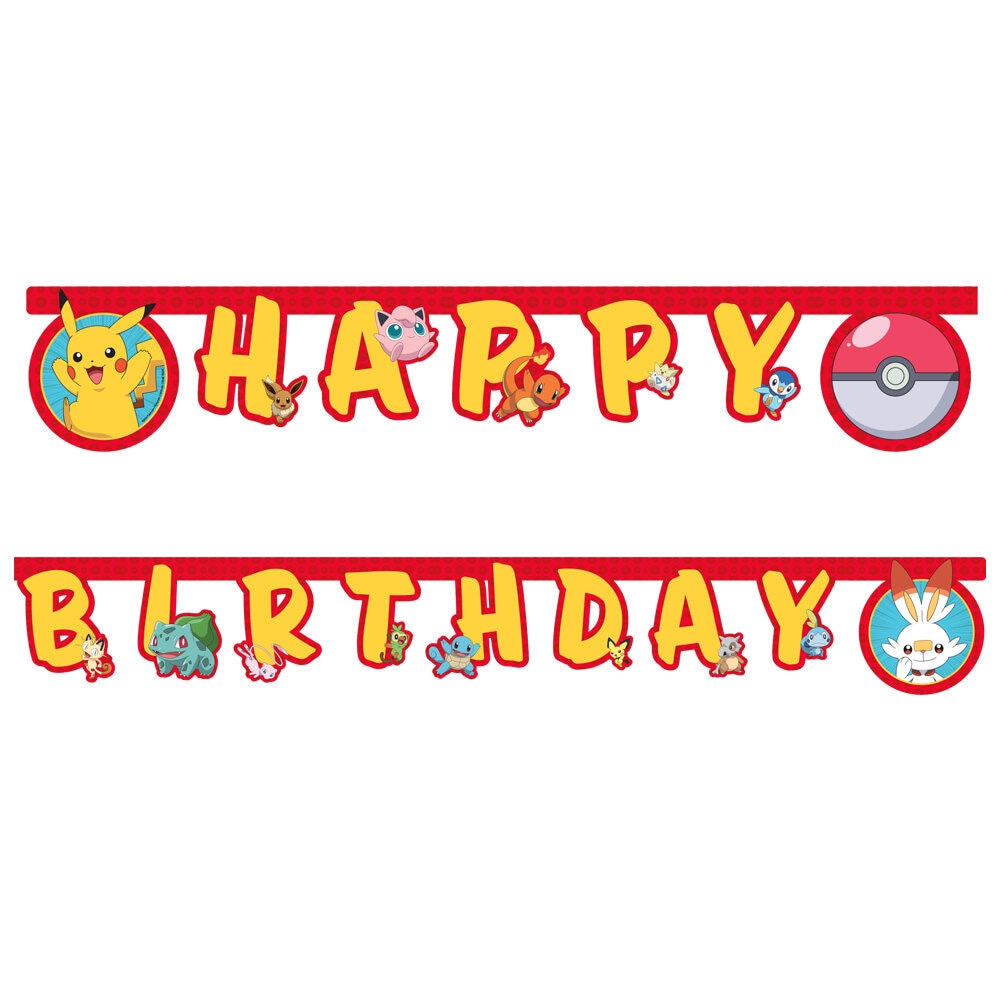 Pokémon - Guirlande Happy Birthday