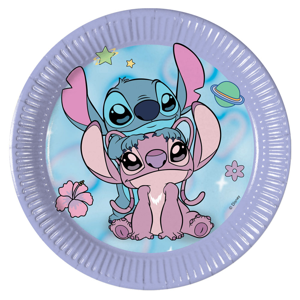 Stitch & Angel Tallerkener 8 stk (20 cm)
