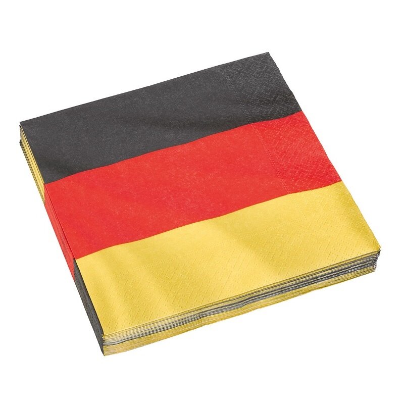 Tyske Flag - Servietter 20 stk