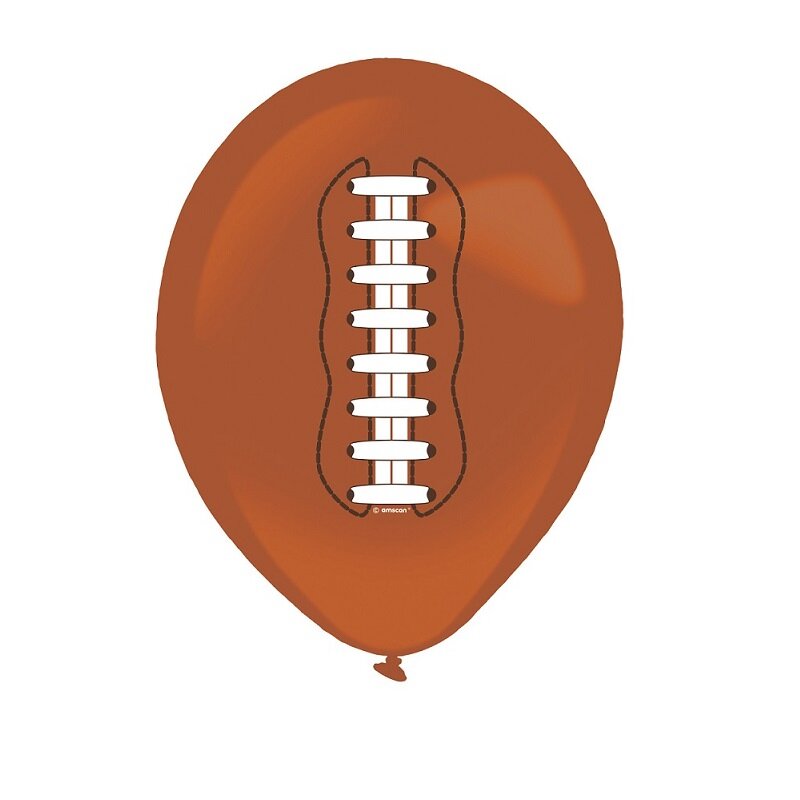 Amerikansk Fodbold - Balloner 6 stk