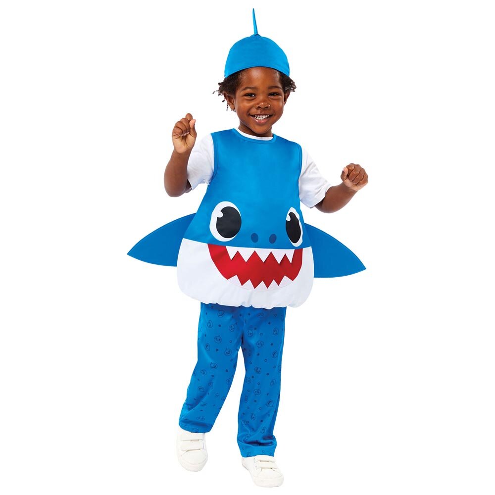 Baby haj Blå Kostume Børn 3-4 år