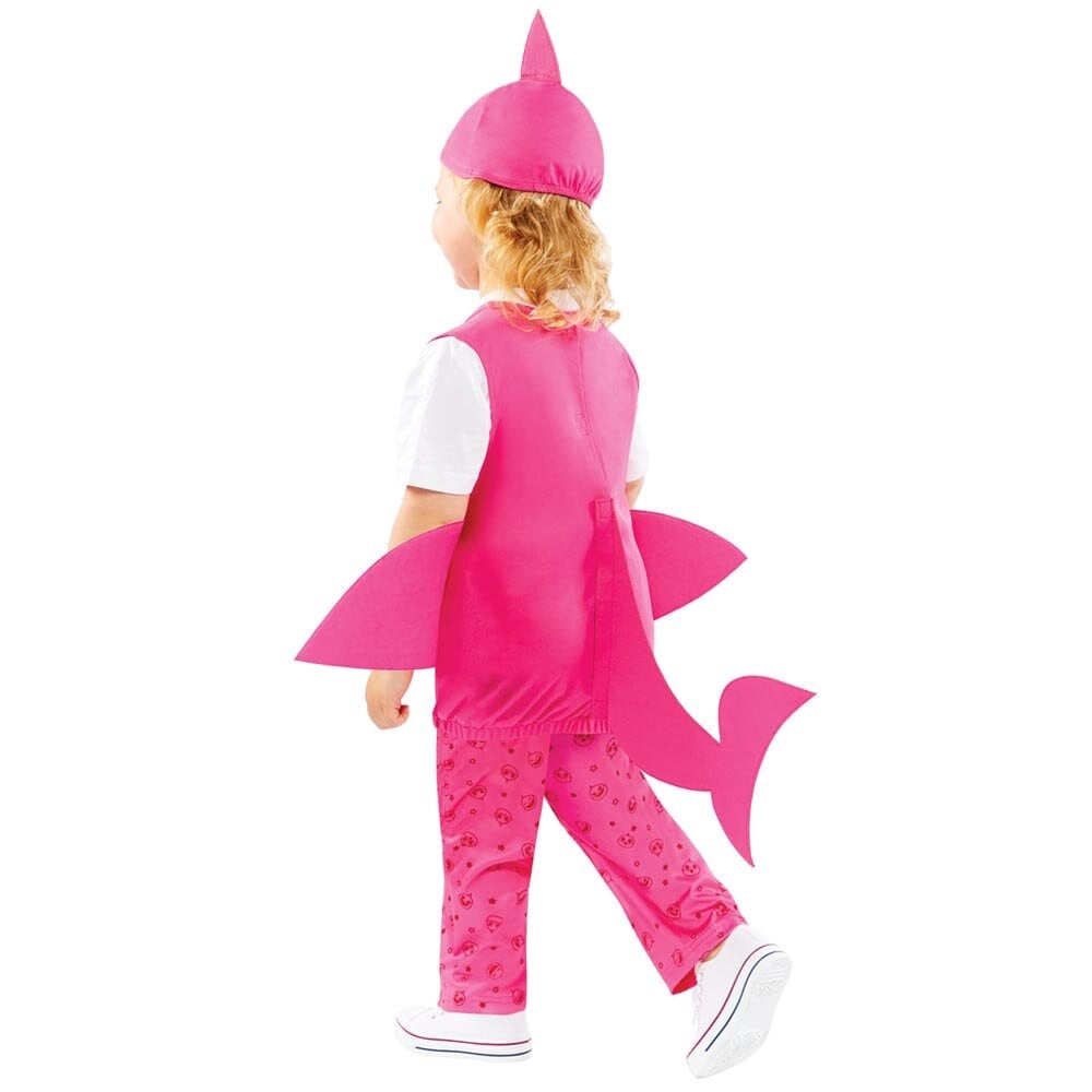 Baby shark Pink Kostume Børn 3-4 år
