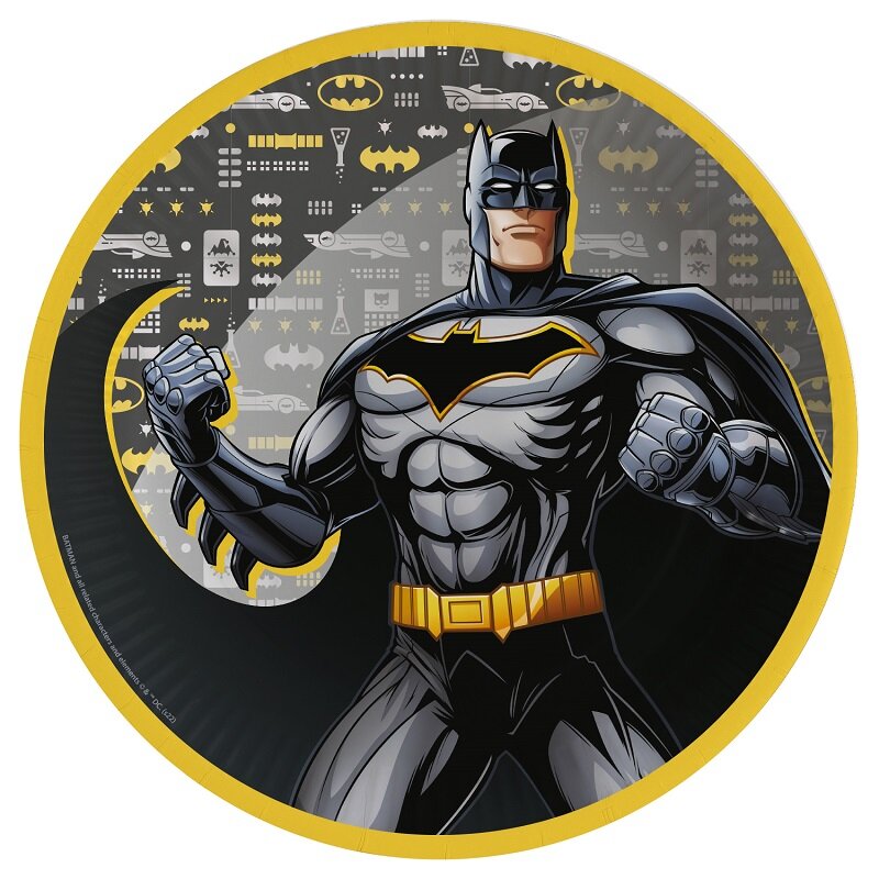 Batman Hero - Tallerkener 8 stk