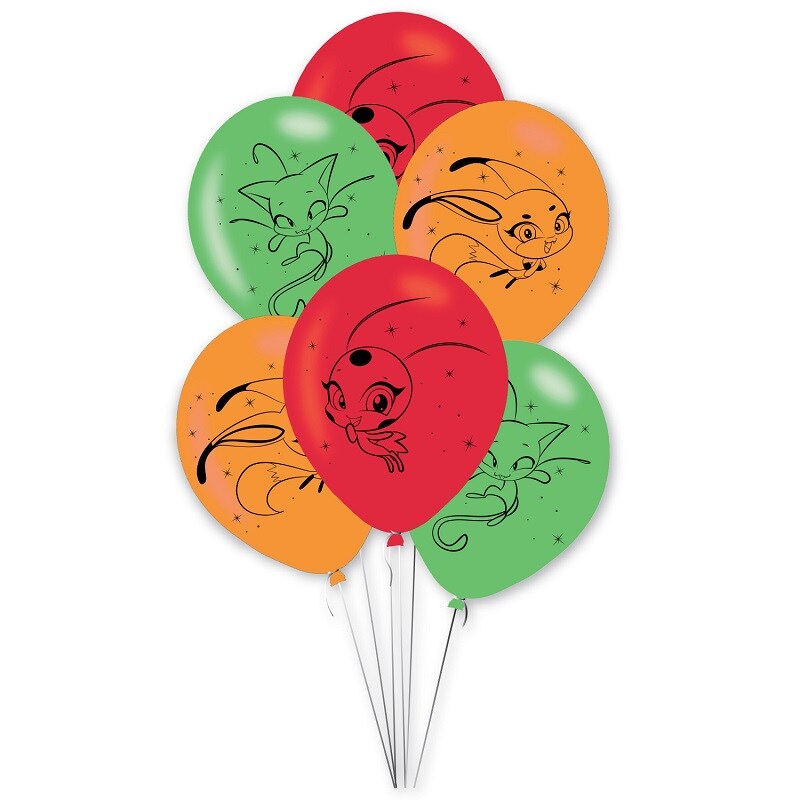 Miraculous Ladybug - Balloner 6 stk