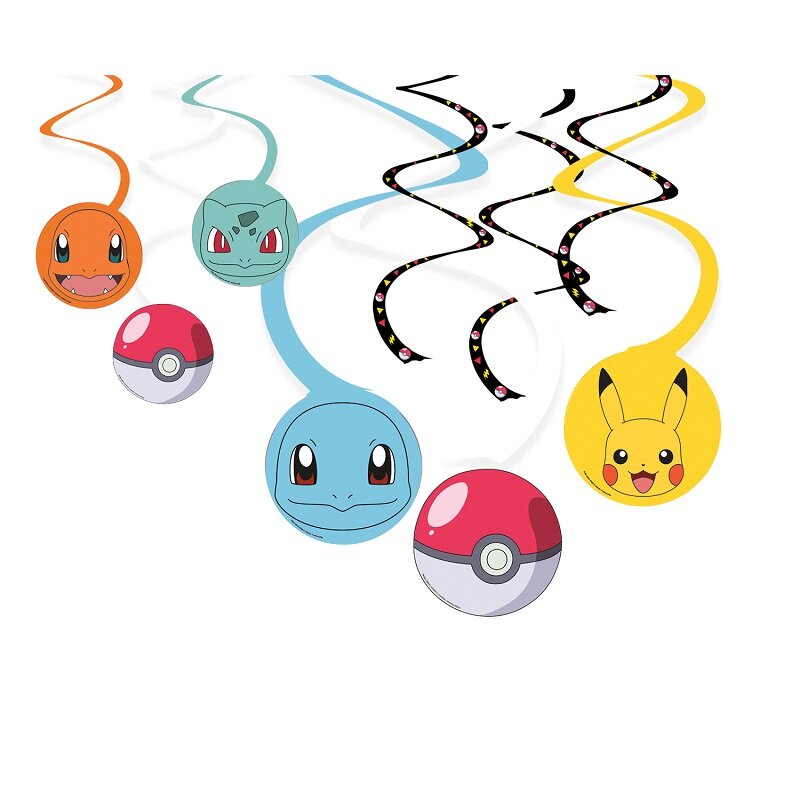Pokémon - Hængende dekorationer 6 stk