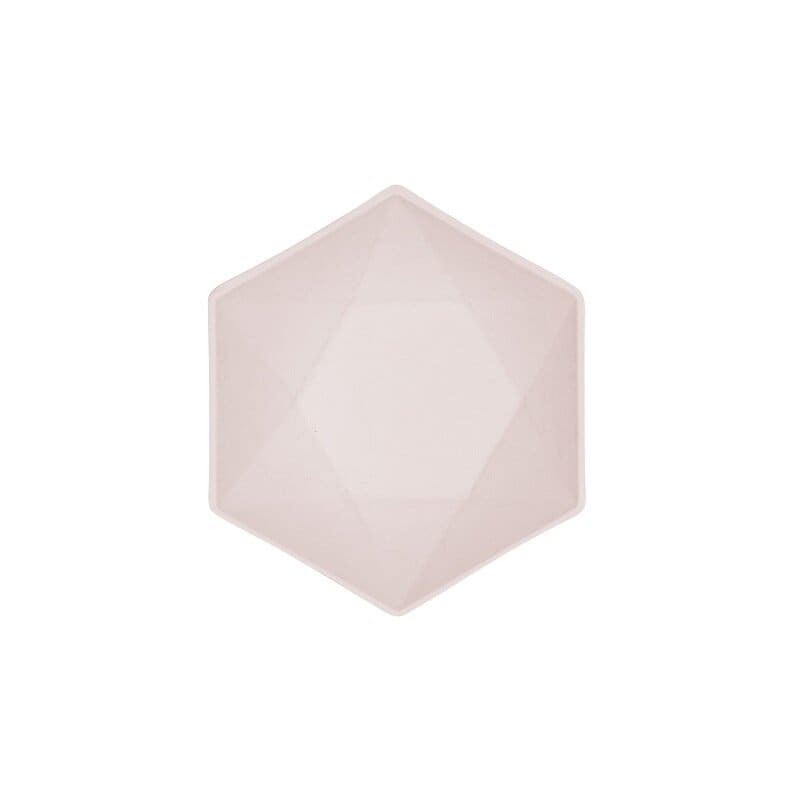 Skål Decor Premium Hexagon 16 cm Lyserød 6 stk