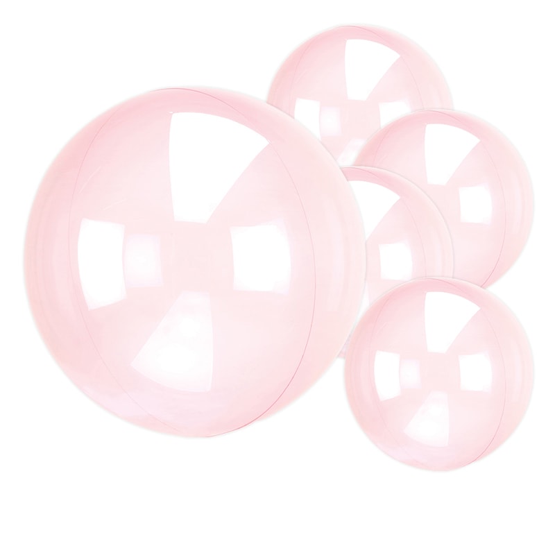 Clearz Crystal, Mørk rosa ballon 1 stk.